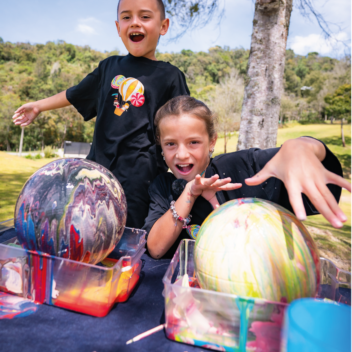 Balón drip painting party